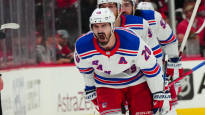 The Rangers forwards hat trick melted Carolina Sebastian Ahos