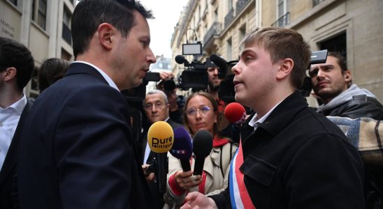 heated exchanges between Bellamy and Boyard in front of Sciences Po