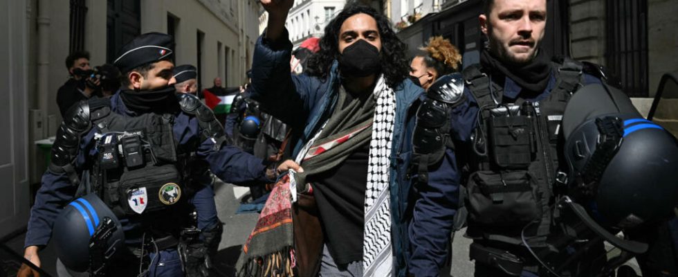 the blockade in support of Gaza evacuated at Sciences Po