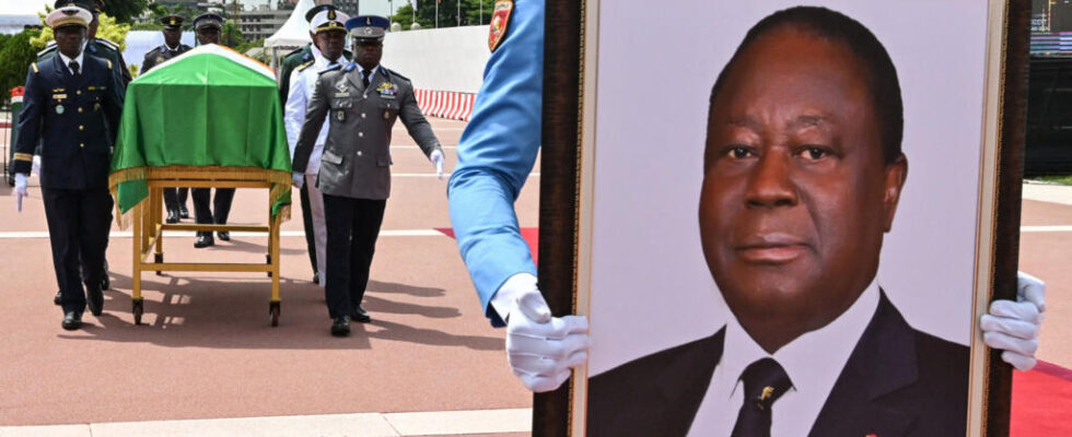 the remains of former president Henri Konan Bedie transferred to