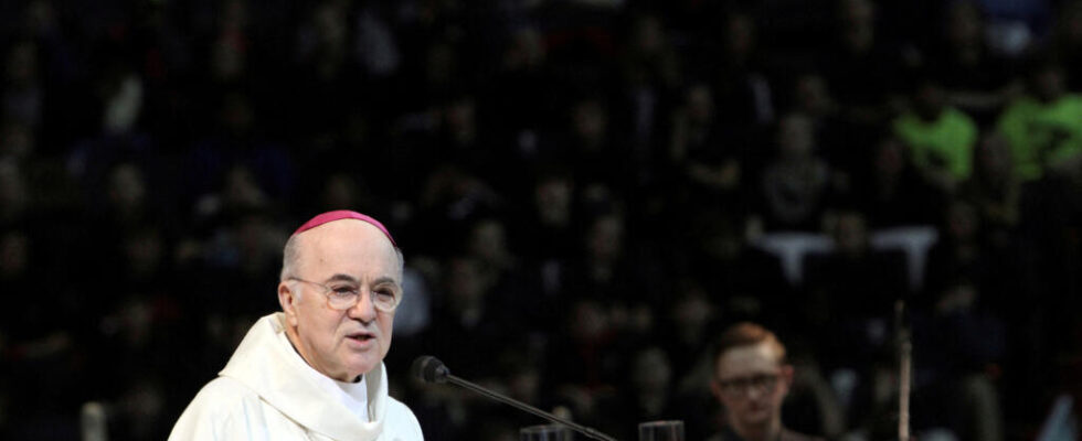 An archbishop enemy of the pope accused of schism in