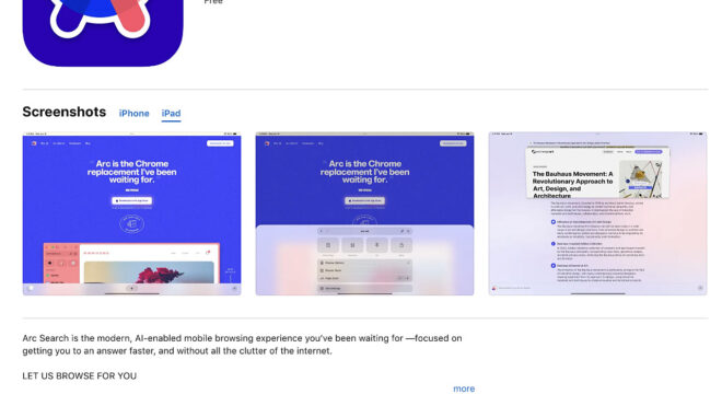 Arc Search browser finally released for iPad