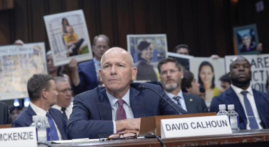 Boeing boss Dave Calhoun on the grill