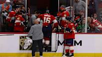 Edmonton played against Floridas Finns Aleksander Barkov was forced