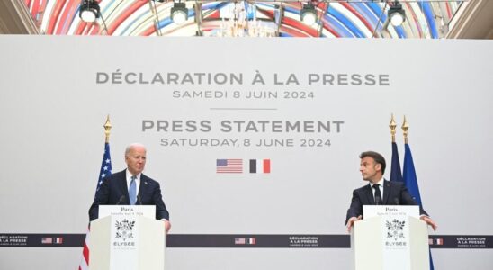 Emmanuel Macron and Joe Biden united to celebrate the Franco American