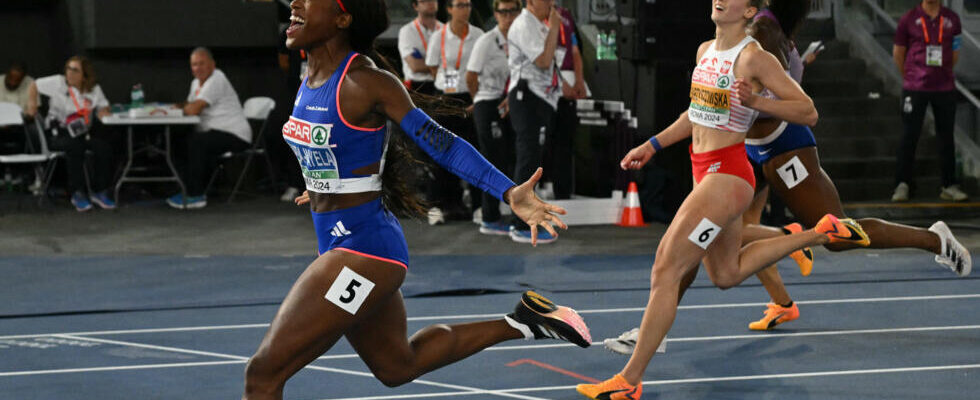 Frenchwoman Cyrena Samba Mayela crowned European champion in the 100m hurdles