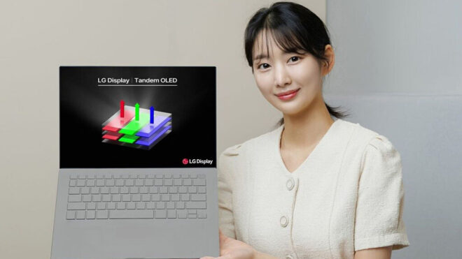 LG Display begins mass production of the first 13 inch tandem