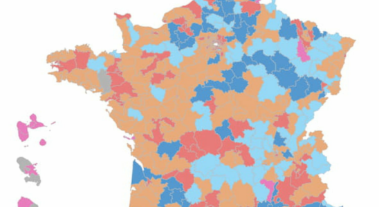 Map of the legislative elections the evolution of the results