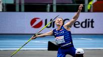 Oliver Helander startled the javelin people Hot gel for a