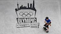 Skateboarder Heili Sirvio in the final of the 7th Olympic