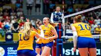 Swedish volleyball women to historic victory Ukraine celebrates on the