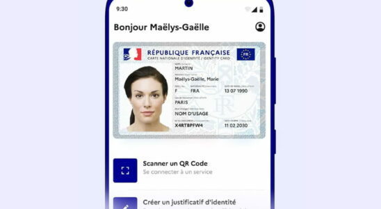 The France Identity application which brings together the digital identity