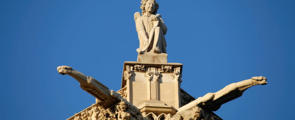 The Saint Jacques Tower in Paris starting point towards Compostela