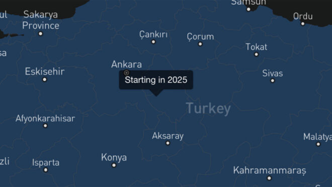 Turkiye adventure for SpaceX Starlink started in 2025