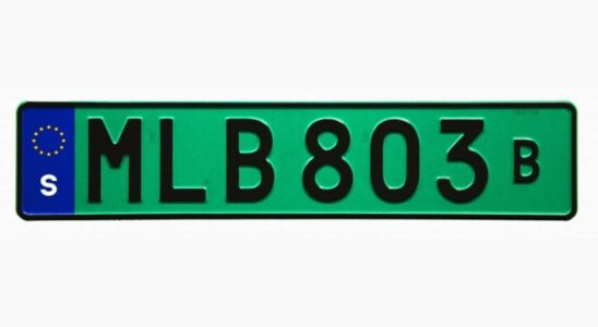 What does a green license plate mean Here is the