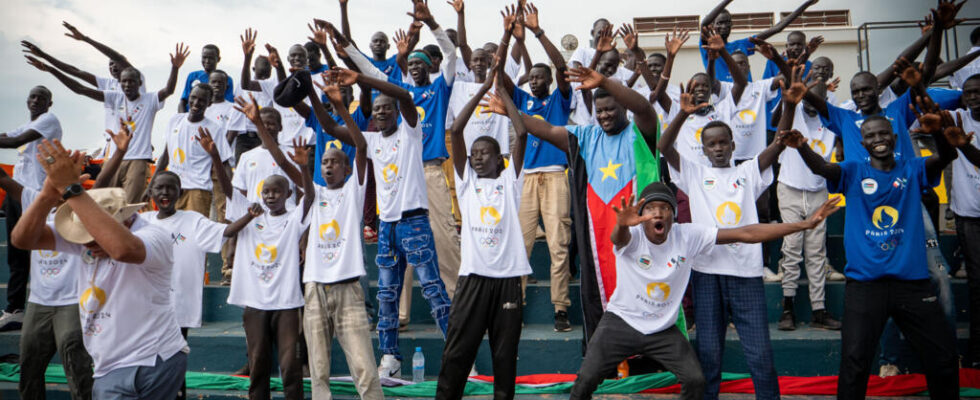 in Juba South Sudan celebrates the historic qualification of its