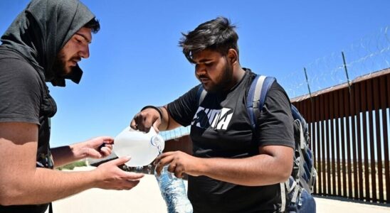 migrants victims of the extreme heat wave which is hitting