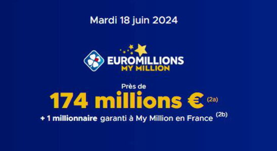 the draw of this Tuesday June 18 2024 174 million