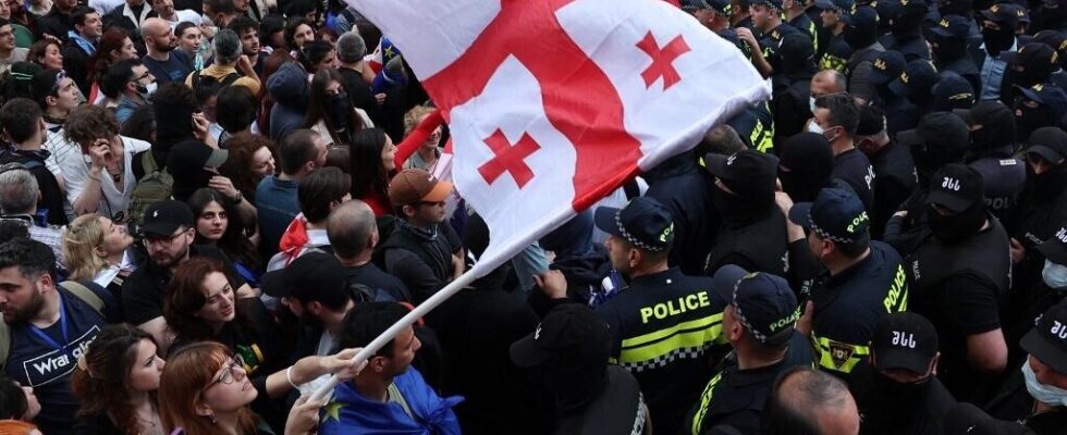 the headquarters of the main opposition party vandalized by around