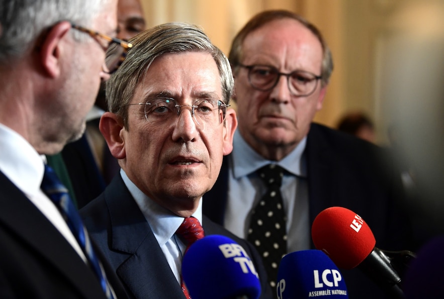 Charles de Courson, member of the independent Liot group, on March 20, 2023 at the National Assembly, in Paris