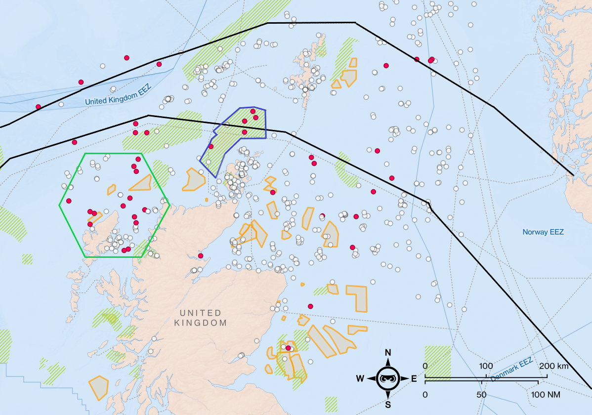 Highlighting the main strategic assets on the map, we see that 