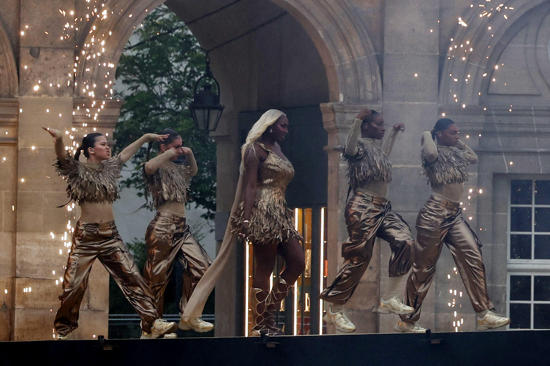 Aya Nakamura performs during the opening ceremony. Paris, France, July 26, 2024.