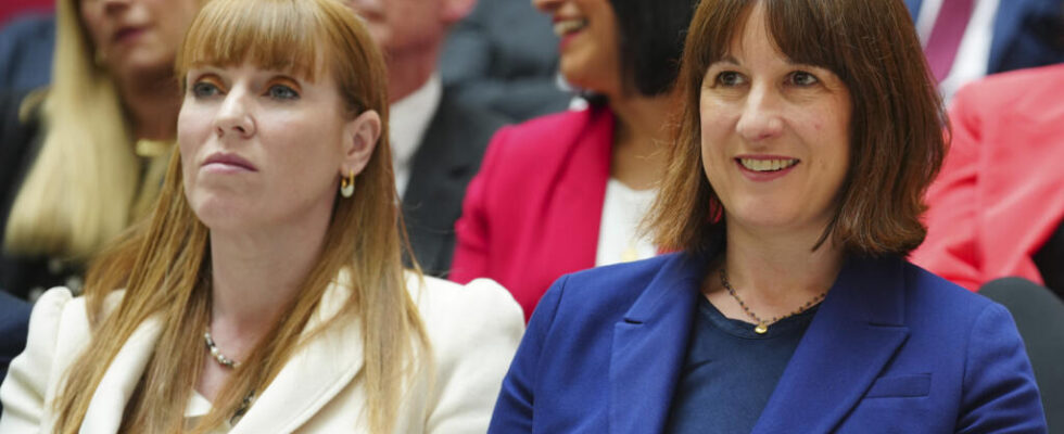 Angela Rayner and Rachel Reeves two leading figures in the