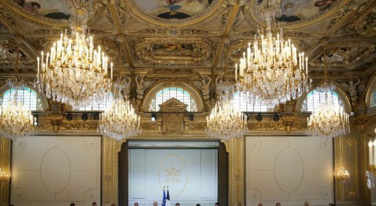 At the Elysee Palace in the intimacy of the most