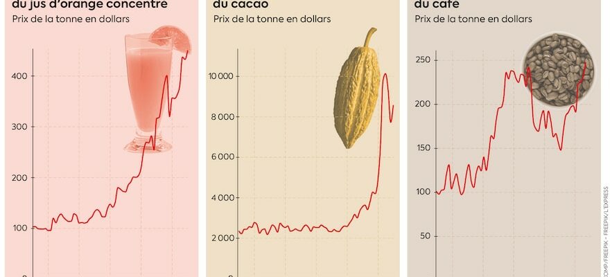 Cocoa coffee orange juice Panic over breakfast – LExpress