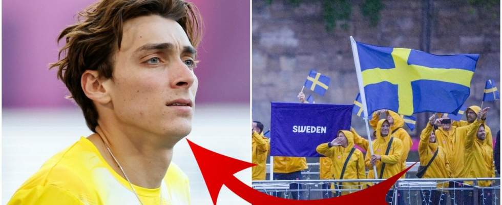 Duplantis disses the Swedish Olympic squad