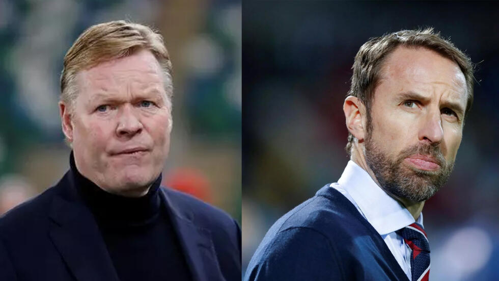 Ronald Koeman (Netherlands) and Gareth Southgate (England).