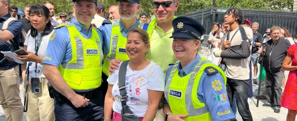 France for the 2024 Olympics foreign police officers patrol the