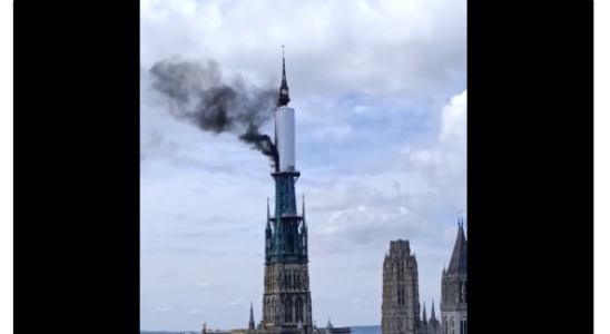 Images of the fire at Rouen Cathedral hijacked by far right