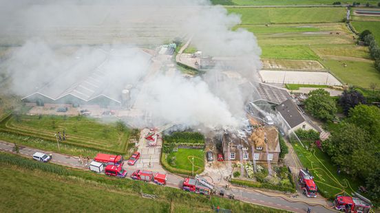 Major fire at goat farm in Bunnik under control damage