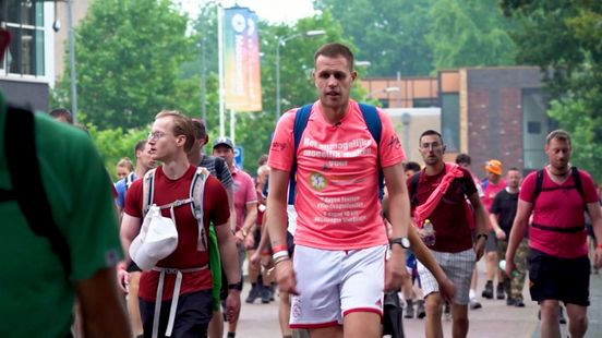 Mark from Langbroek walks and parties during the Four Days