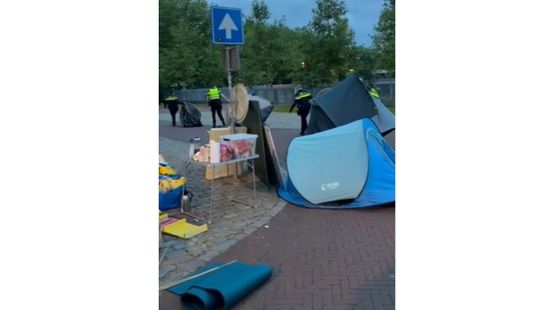 Pro Palestinian occupation at Utrecht Kromhout Barracks ended We were surrounded