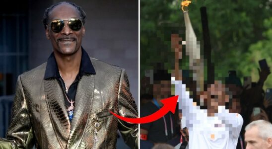 See the pictures – here Snoop Dogg carries the Olympic