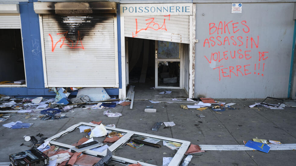 A destroyed store in Noumea, June 6, 2024.