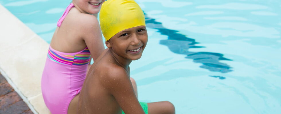 This color of swimsuit is not recommended for children especially