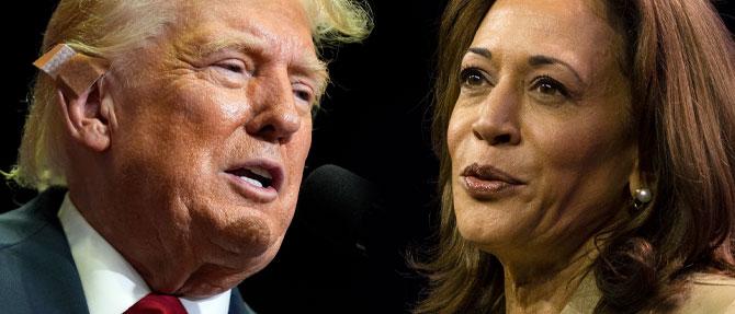 Trump leads by one percent over Harris