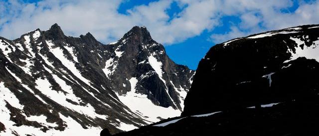 Two stuck on a mountain top in Norway