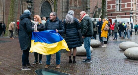 Ukrainians in Utrecht march after bombs on childrens hospital Our