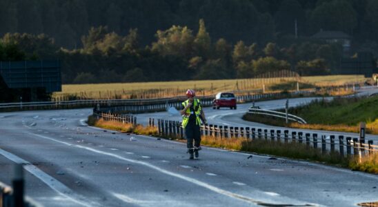 Unclear when E45 opens after landslide