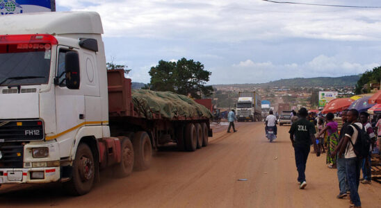 Anger of transporters at the Zambian border