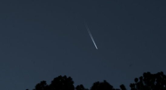 Dozens of shooting stars visible through passing meteor shower