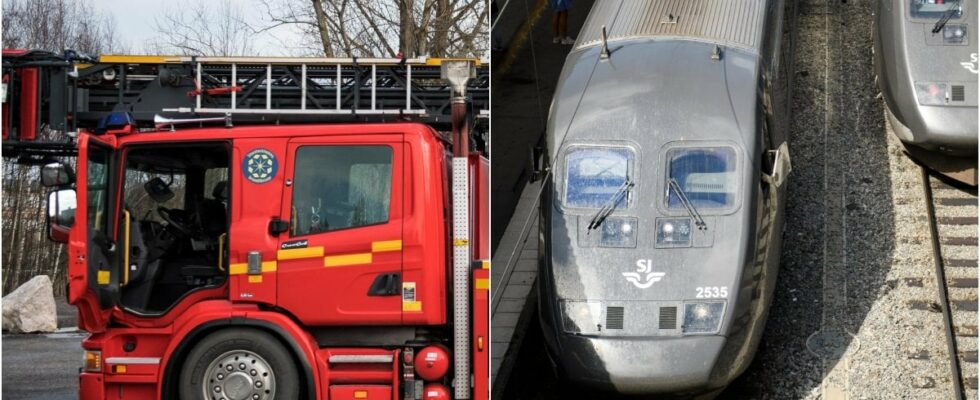 Fire alarm on train roughly 200 people evacuated