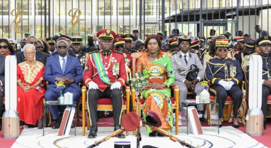 Gabon Celebration of the liberation coup one year after the