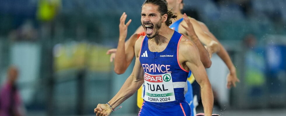 Gabriel Tual who is the new French 800m record holder