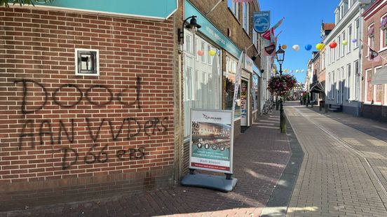 Graffiti with death threat causes a stir in Montfoort Bizarre