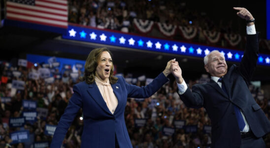 Kamala Harris first meeting with her new vice president Tim